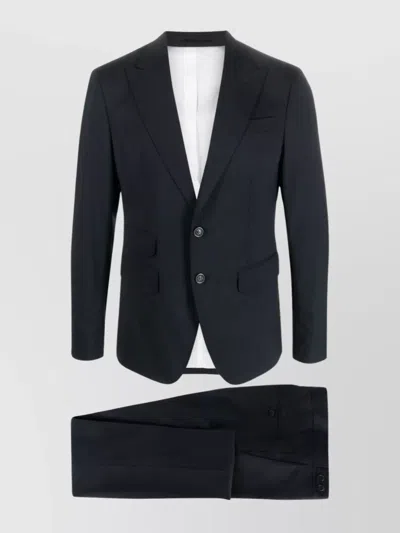 Dsquared2 Tailored Suit With Notch Lapel Design In Black