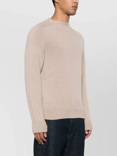 Lanvin Soft Crew Neck Long Sleeve Knitwear In White