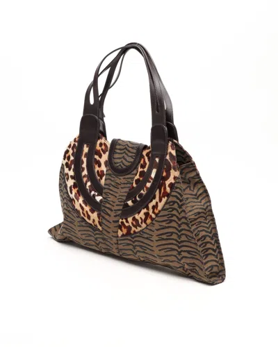 Fendi Ff Tiger Bag In Brown
