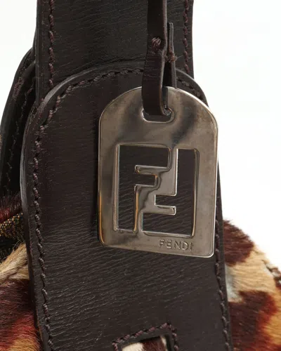 Fendi Ff Tiger Bag In Brown