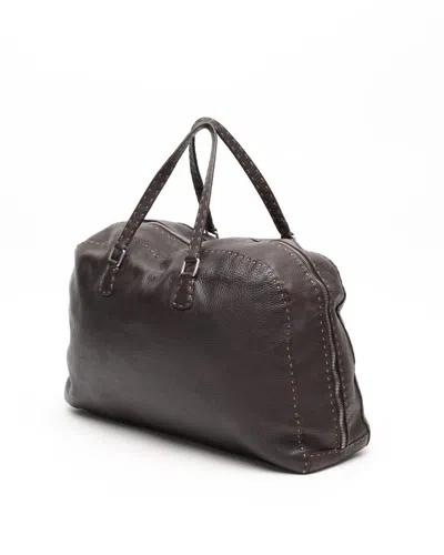 Fendi Selleria Weekend Bag In Brown