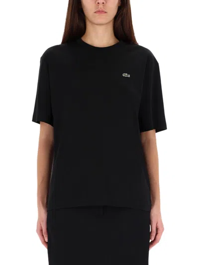 Lacoste T-shirt With Logo In Black