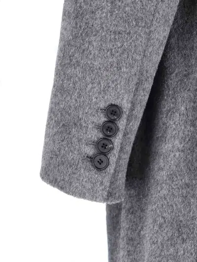 Dunst Button Single-breasted Coat In Gray