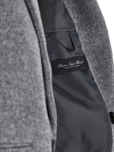 Dunst Button Single-breasted Coat In Gray