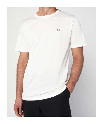 C.p. Company Men Mercerized Cotton T-shirt In White