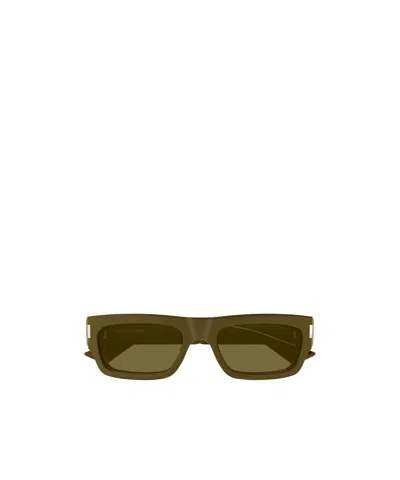 Saint Laurent 54mm Rectangular Sunglasses In Green