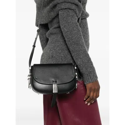 Pinko Saddle Mini Crossbody Bag In Black