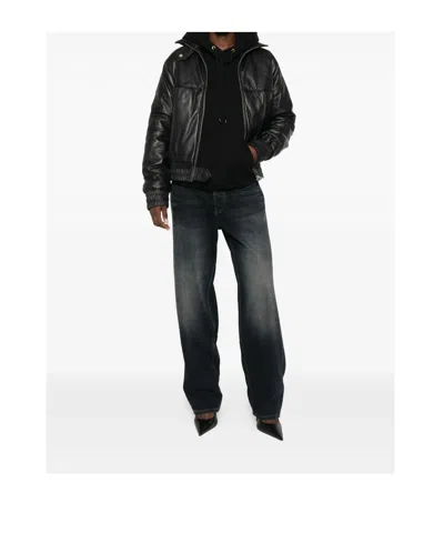 Gimaguas Zip-up Smocked Jacket In Black
