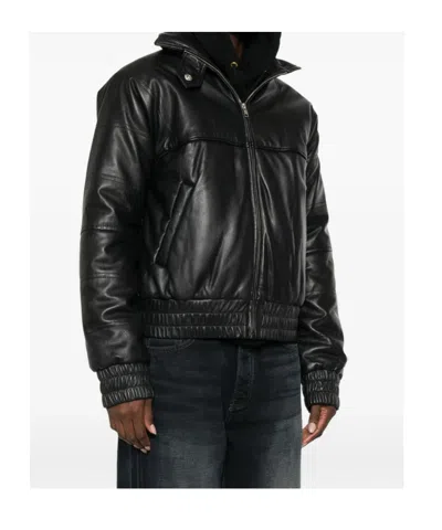 Gimaguas Zip-up Smocked Jacket In Black