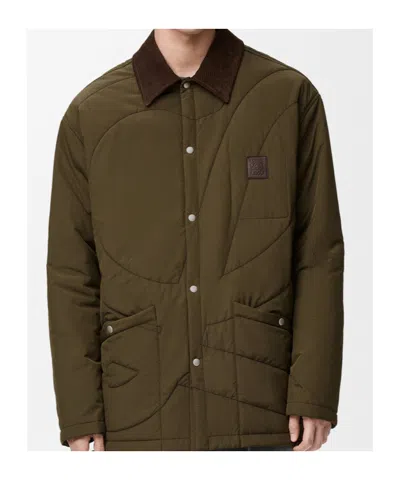 Loewe Long-sleeved Casual Jacket In Green