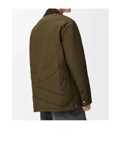 Loewe Long-sleeved Casual Jacket In Green
