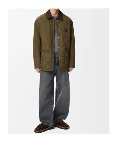 Loewe Long-sleeved Casual Jacket In Green