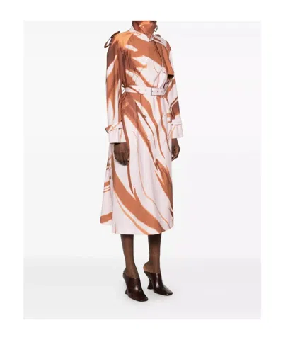 Dries Van Noten Long Sleeve Coat In Multi