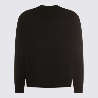 Maison Kitsuné Black Fox Head Cardigan With Buttons Closure In Brown