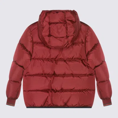 Gucci Red Down Jacket In Burgundy