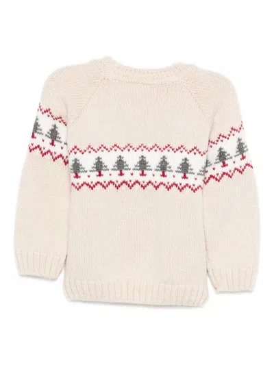Paz Rodriguez Christmas Tree-motif Sweater In Neutral