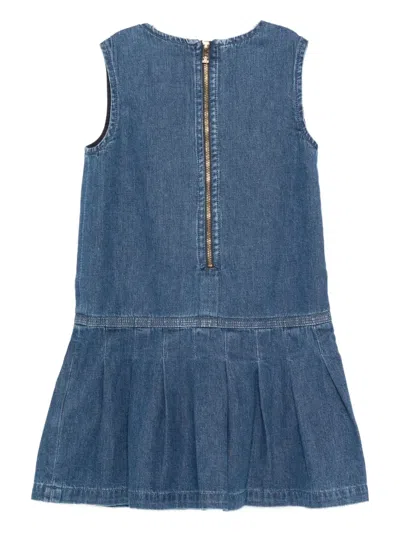 Versace Denim Dress In Blue