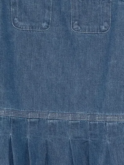 Versace Denim Dress In Blue