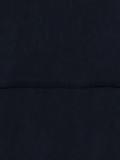 Tagliatore Fringed Scarf In Blue