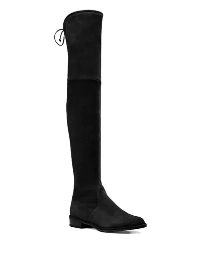 Stuart Weitzman Lowland Tie-back Boot In Black