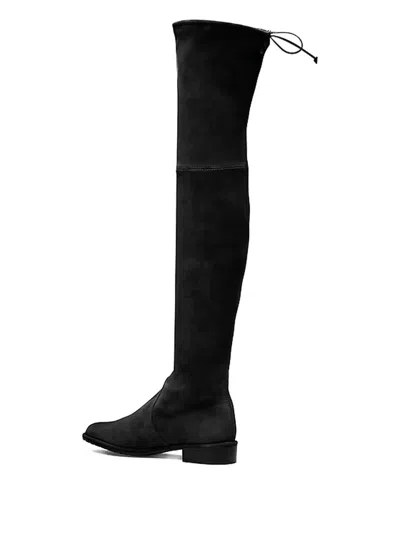 Stuart Weitzman Lowland Tie-back Boot In Black
