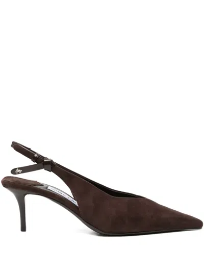 Jimmy Choo Camie Sb 60 Suede Slingback Pump In Brown