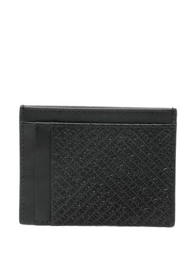 Armani Exchange Embossed Wallet In Black