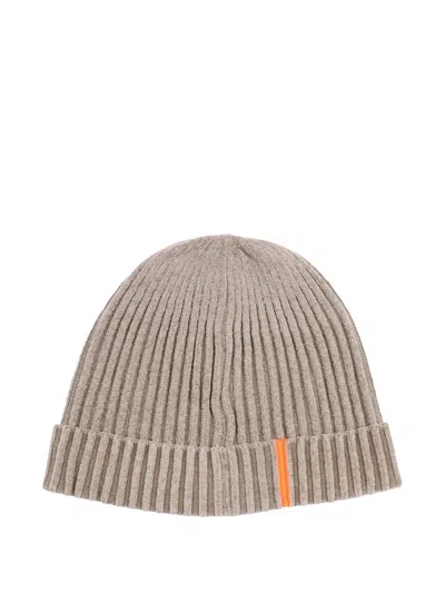 Rrd Velvet-effect Ribbed Beanie In Neutral