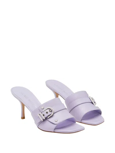 Stuart Weitzman 75mm Maverick Sandals In Purple