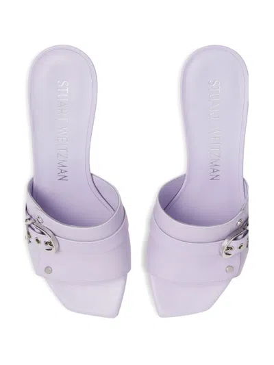 Stuart Weitzman 75mm Maverick Sandals In Purple