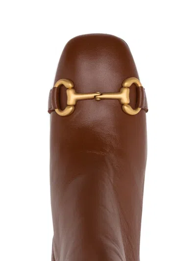 Madison.maison 60mm Leather Boots In Brown