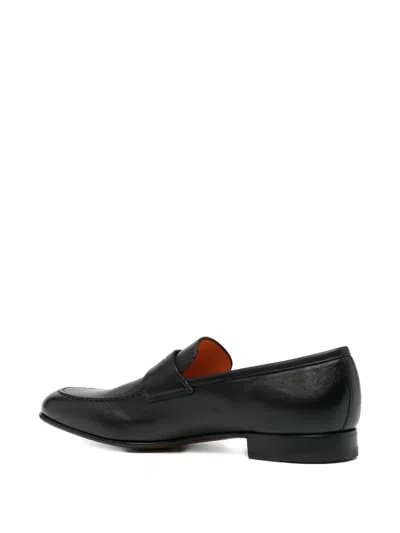 Santoni Meraviglia Loafers In Black