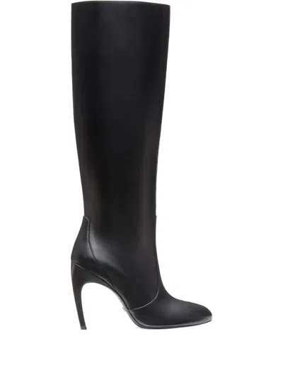 Stuart Weitzman Luxecurve 100 Slouch Boot The Sw Outlet In Black