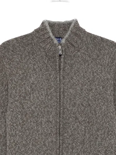 Fedeli Alpaca Wool-blend Cardigan In Gray
