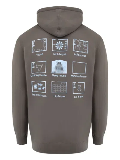 Pleasures House Blend Hooded Hoodie In Gray