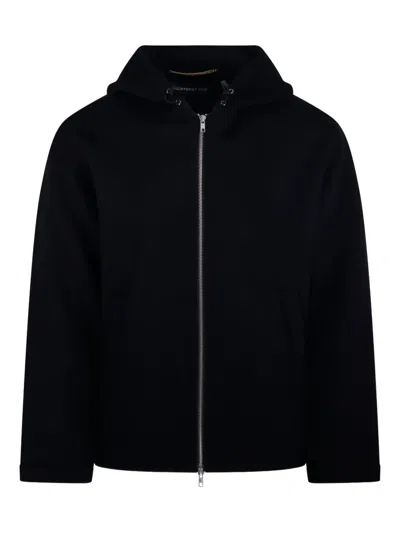 Department Five Zip-up Hooded Jacket In Black