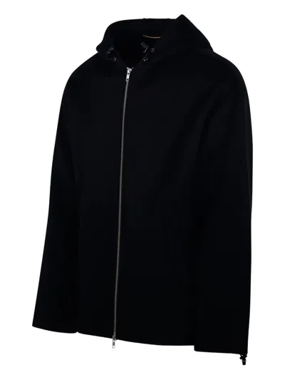 Department Five Zip-up Hooded Jacket In Black