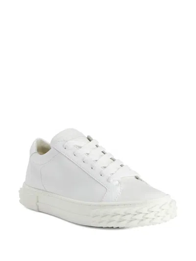 Giuseppe Zanotti Blabber Lace-up Sneakers In White