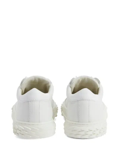 Giuseppe Zanotti Blabber Lace-up Sneakers In White