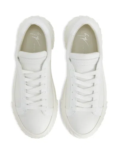 Giuseppe Zanotti Blabber Lace-up Sneakers In White
