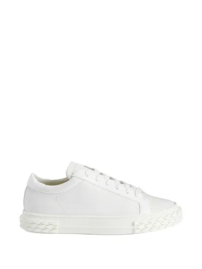 Giuseppe Zanotti Blabber Lace-up Sneakers In White