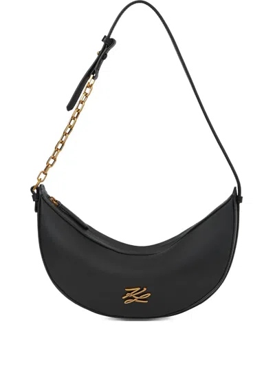Karl Lagerfeld Small K/autograph Shoulder Bag In Black