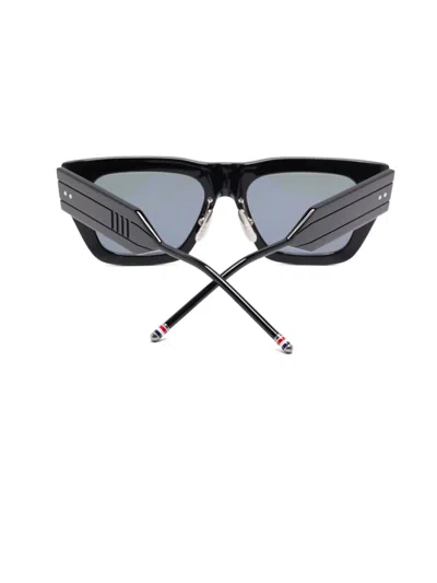 Thom Browne Rectangle-frame Sunglasses In Black