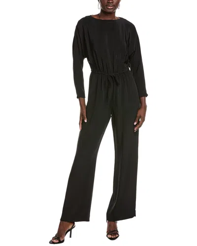 J.mclaughlin Bacall Silk Jumpsuit In Black