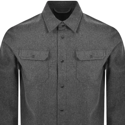 Paul &amp; Shark Paul And Shark Blended Wool Overshirt Grey In Gray