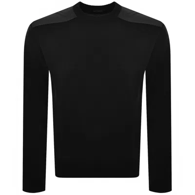 Paul &amp; Shark Paul And Shark Typhoon Knit Jumper Black In Black