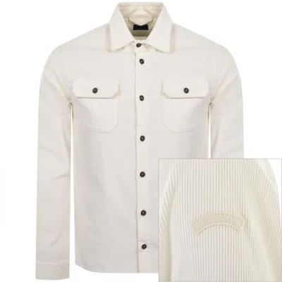 Paul &amp; Shark Paul And Shark Corduroy Overshirt Cream In White