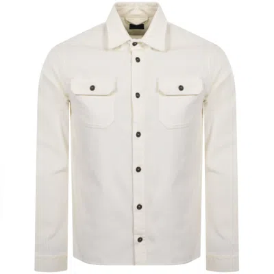 Paul &amp; Shark Paul And Shark Corduroy Overshirt Cream In White