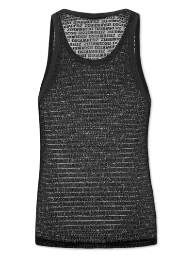 Dsquared2 Heritage Tank Top In Black