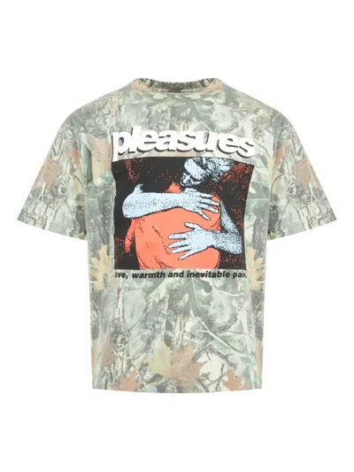 Pleasures Graphic Embrace T-shirt In Green